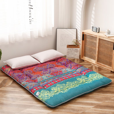 Berengere 3.5" Bohemian Japanese Roll Up Futon Mattress by Bungalow Rose
