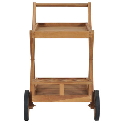 Teak Bar Cart by Latitude Run