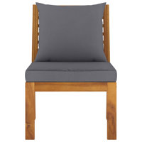 21.3" Wide Acacia Rectangle Patio Sofa with Cushions by Ebern Designs