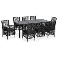Bruyn Rectangular 8 - Person Dining Set with Cushions