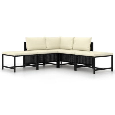Nisse 23.6" Wide Square Patio Sofa with Cushions