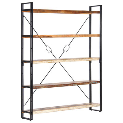 Bookcase Solid Mango Wood by Millwood Pines
