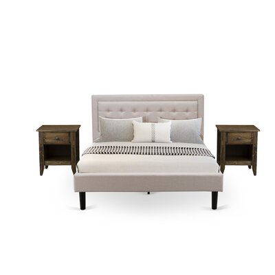 Upholstered 3 Piece Bedroom Set by Winston Porter