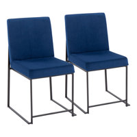 Boulmane Velvet Side Chair by Wade Logan