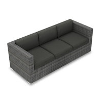 Suffern 89.75" Wide Patio Sofa with Sunbrella Cushions by Wade Logan