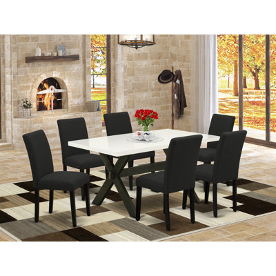 Acacia Solid Wood Dining Set by Red Barrel Studio