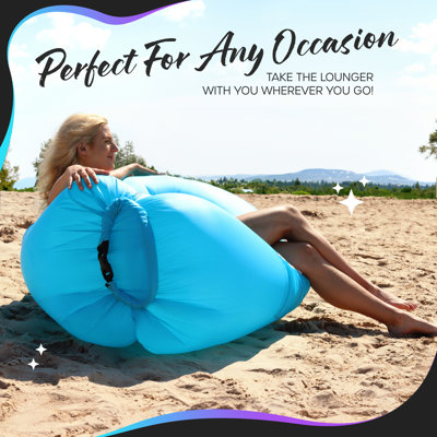 Inflatable Lounger Waterproof Beach and Hikes Camping Chair by Nevlers