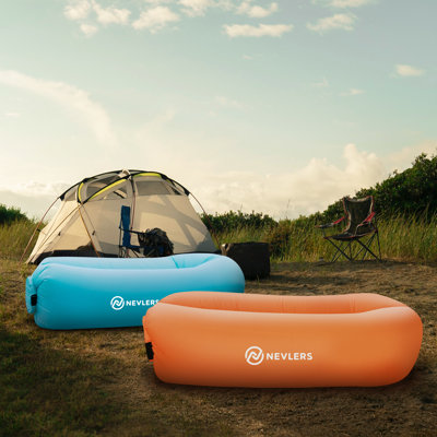 Inflatable Lounger Portable Reclining Camping Chair by Nevlers
