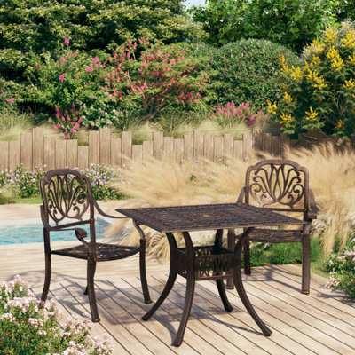Marli Square 2 - Person Aluminum Bistro Set