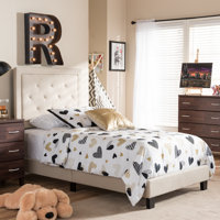 Keelin Twin Upholstered Standard Bed by Harriet Bee