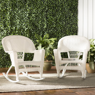 Raenesha Wicker Rocking Chair by Red Barrel Studio