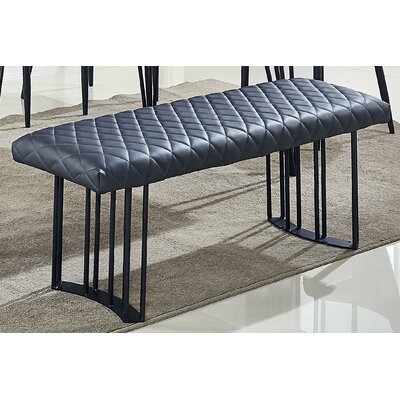 Assinthe Faux Leather Bench by Wade Logan