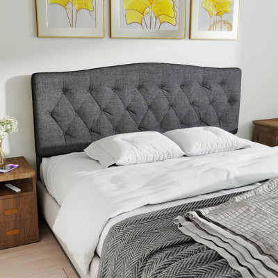 Cleveland Upholstered Panel Headboard by Three Posts