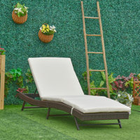 Alvina Reclining Single Chaise with Cushions by Zipcode Design