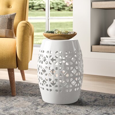 Eufaula Ceramic Garden Stool by Dakota Fields