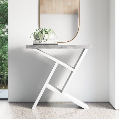 Ayling Accent Table, Console, Entryway, Narrow, Sofa, Living Room, Bedroom, Laminate by Orren Ellis