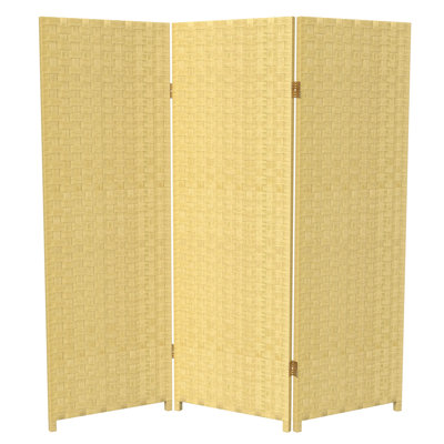 Clements 4 Ft. Short Woven Fiber Folding Screen