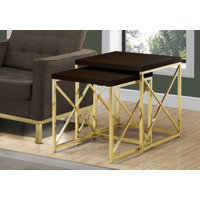 Gragg Nesting Table Side 2 - Pieces End, Metal, Accent, Living Room, Bedroom, Metal by Wade Logan