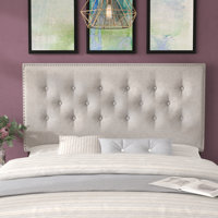 Michelli Upholstered Panel Headboard by House of Hampton