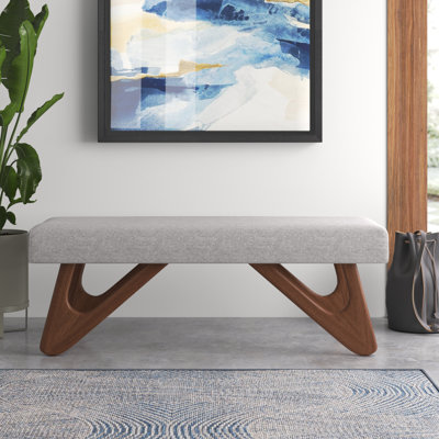 Valladares Upholstered Bench by George Oliver