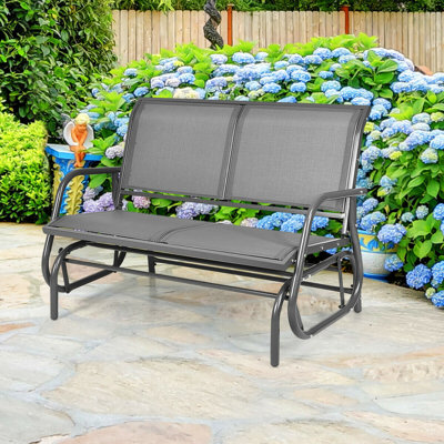 Whitland Steel Glider Bench by Latitude Run