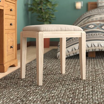 Andalusia Solid Wood Vanity Stool by Darby Home Co