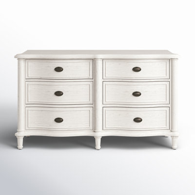 Watson 6 Drawer 64" W Solid Wood Double Dresser