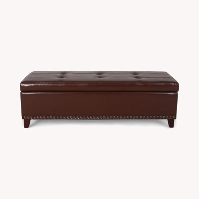 Bluford Upholstered Flip Top Storage Bench by Alcott Hill