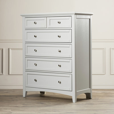 Yaovi 5 Drawer 40" W Solid Wood Chest by Lark Manor