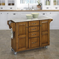 Littrell Kitchen Island with Granite Top by Red Barrel Studio
