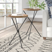 Cripe Tray Top Cross Legs Nesting Tables by Mistana