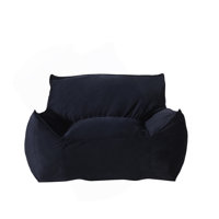 Large Velvet Bean Bag Sofa by Trule