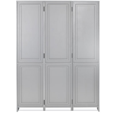 Alexsandria 53.25" W x 70.45" H 3 - Panel Solid Wood Folding Room Divider