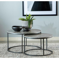 Cedella Frame 2 Nesting Tables by 17 Stories