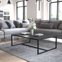 All-Weather Commercial Grade Indoor/Outdoor Steel Patio Coffee Table by 17 Stories