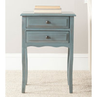 Faredo End Table With Storage Drawers by Red Barrel Studio