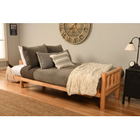 Anders Full 81" Wide Loose Back Futon and Mattress by Laurel Foundry Modern Farmhouse