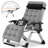 Petrigno Recliner Lounge Chair Outdoor Reclining Beach Chair by Arlmont & Co.