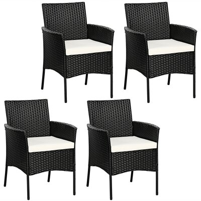 Patio Dining Armchair with Cushion by Red Barrel Studio