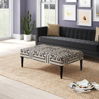 Gilyard 52" Rectangle Geometric Standard Ottoman