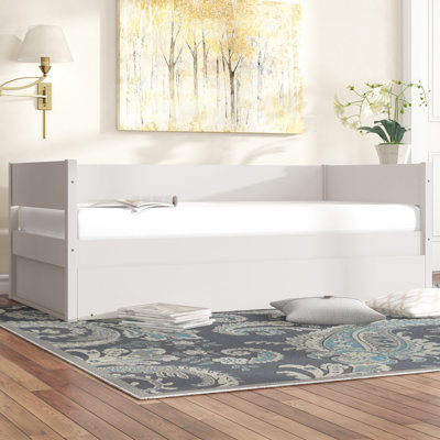 Ashauria Twin Solid Wood Daybed with Trundle by Lark Manor