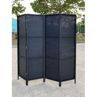 Ahsaad Resin Patio Privacy Screen Room Divider by Latitude Run
