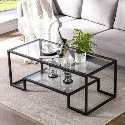 Stansberry Frame Coffee Table with Storage by Willa Arlo Interiors