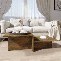 Coffee Table End Table Sofa Table Living Room Furniture Engineered Wood by Latitude Run