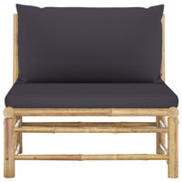 Jenkinson 25.6" Wide Rectangle Patio Sofa with Cushions by Bayou Breeze