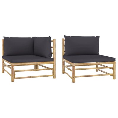 Knudson 27.6" Wide Rectangle Patio Sectional Set with Cushions by Bay Isle Home