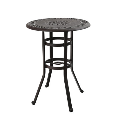 Alexamarie Metal Bistro Table by Lark Manor