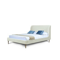 Heather Velvet Upholstered Platform Bed by Manhattan Comfort