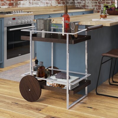 Antxon Rolling Bar Cart by 17 Stories