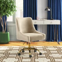 Westlyn Task Chair with Velvet and Double Wheel by Etta Avenue